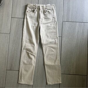 Women’s H&M Ivory Cream Vintage Slim Straight leg Jeans 2